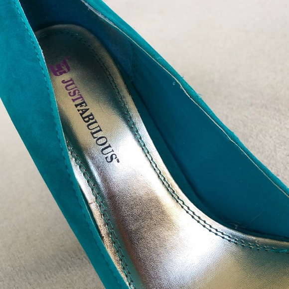 Blue/green high heels - Picture 3 of 3